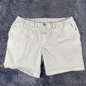 Chubbies Chino Shorts Men's XXL 7 Inch Inseam Green Preppy Elastic Waist Beach